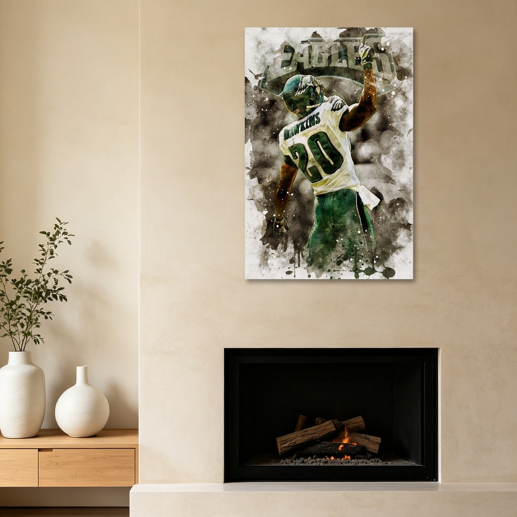 Brian Dawkins Art Poster 10 Canvas Wall Art Poster Decor Gift
