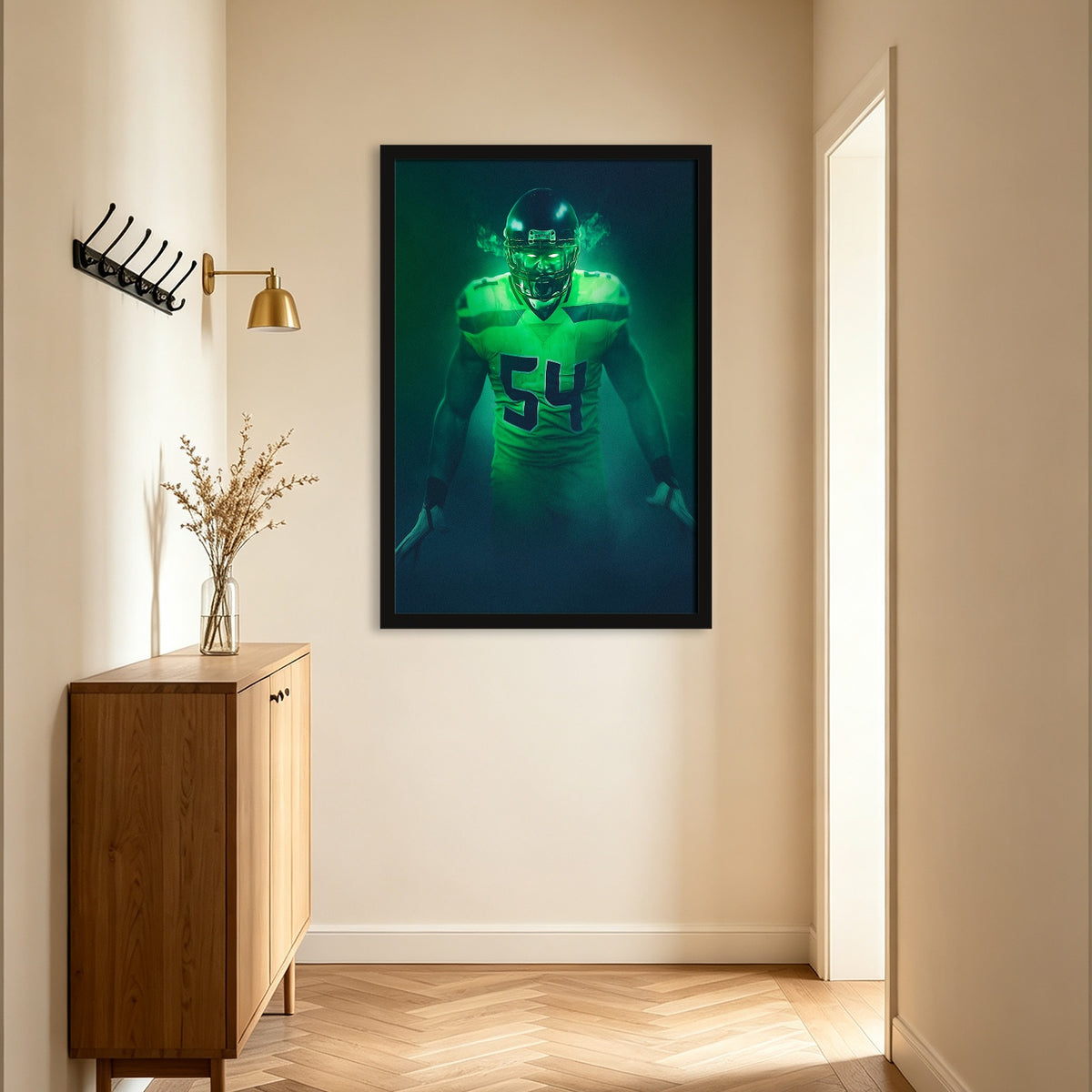 Bobby Wagner Art Sports Decorative Poster School Dormitory 6 Canvas Wall Art Poster Decor Gift