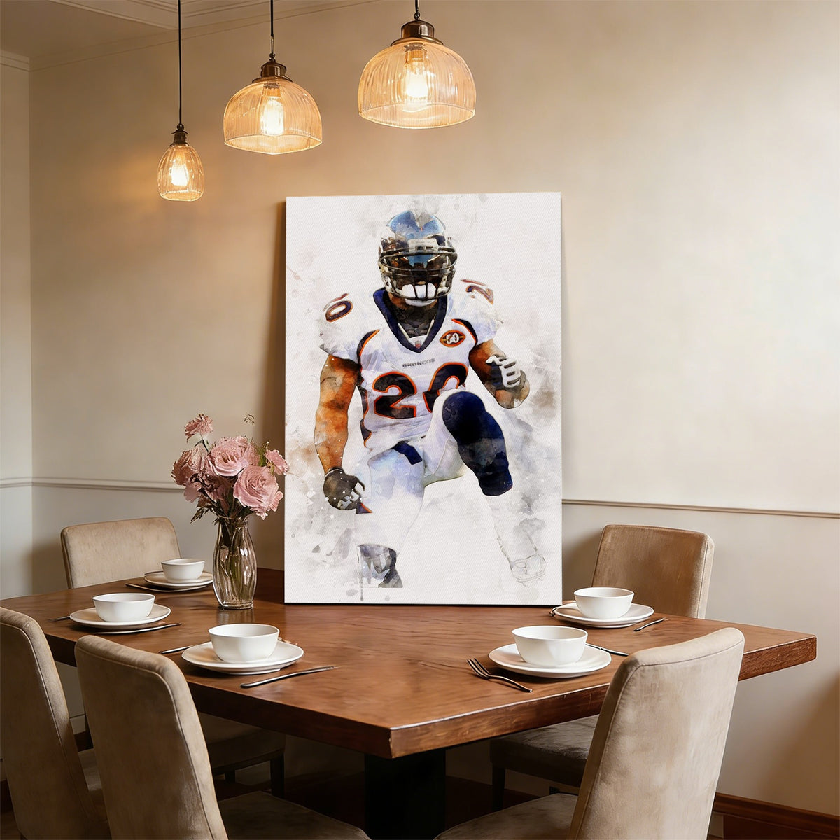 Brian Dawkins Art Poster 7 Canvas Wall Art Poster Decor Gift