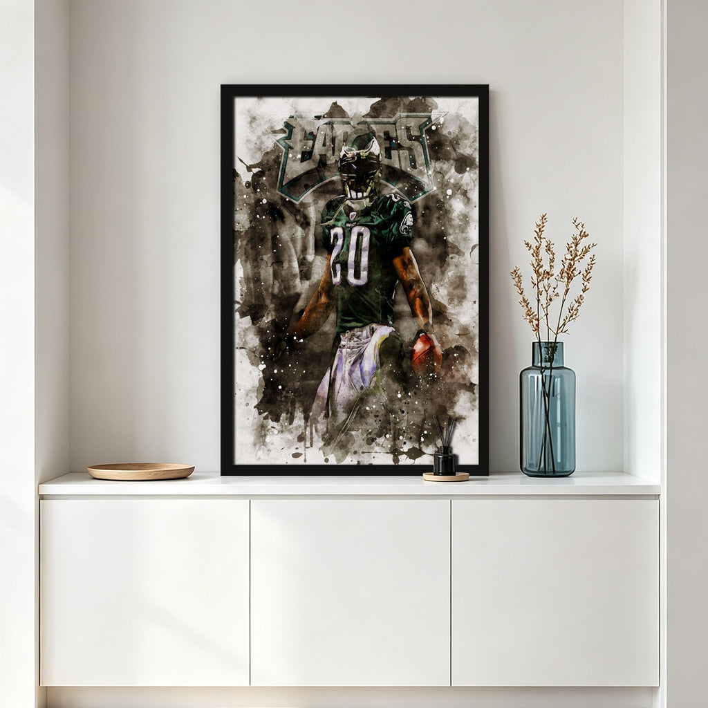 Brian Dawkins Art Poster 8 Canvas Wall Art Poster Decor Gift