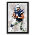 Dak Prescott 1Celebrity Sports Art Poster School Dining Room Decoration 0 Canvas Wall Art Poster Decor Gift