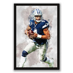 Dak Prescott 1Celebrity Sports Art Poster School Dining Room Decoration 0 Canvas Wall Art Poster Decor Gift