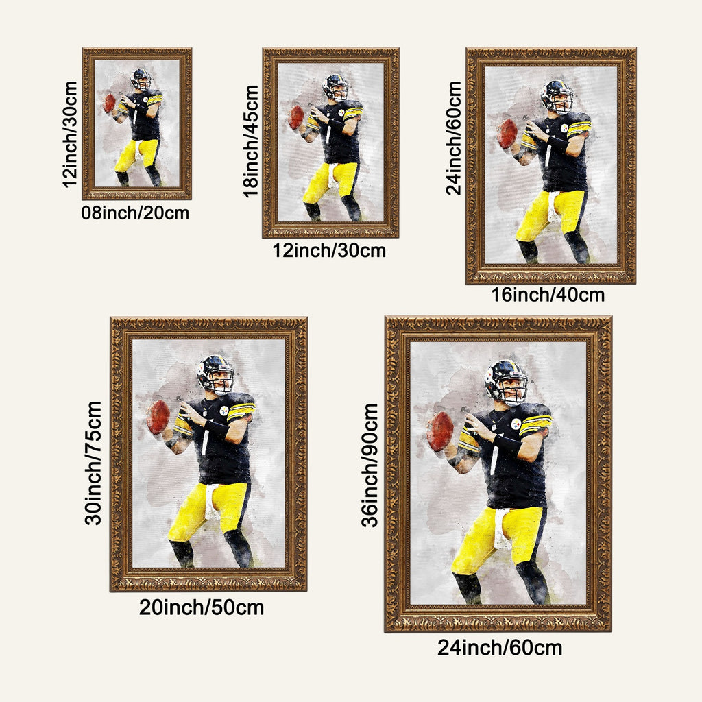Ben Roethlisberger Celebrity Sports Art Poster School Dining Room Decoration 8 Canvas Wall Art Poster Decor Gift