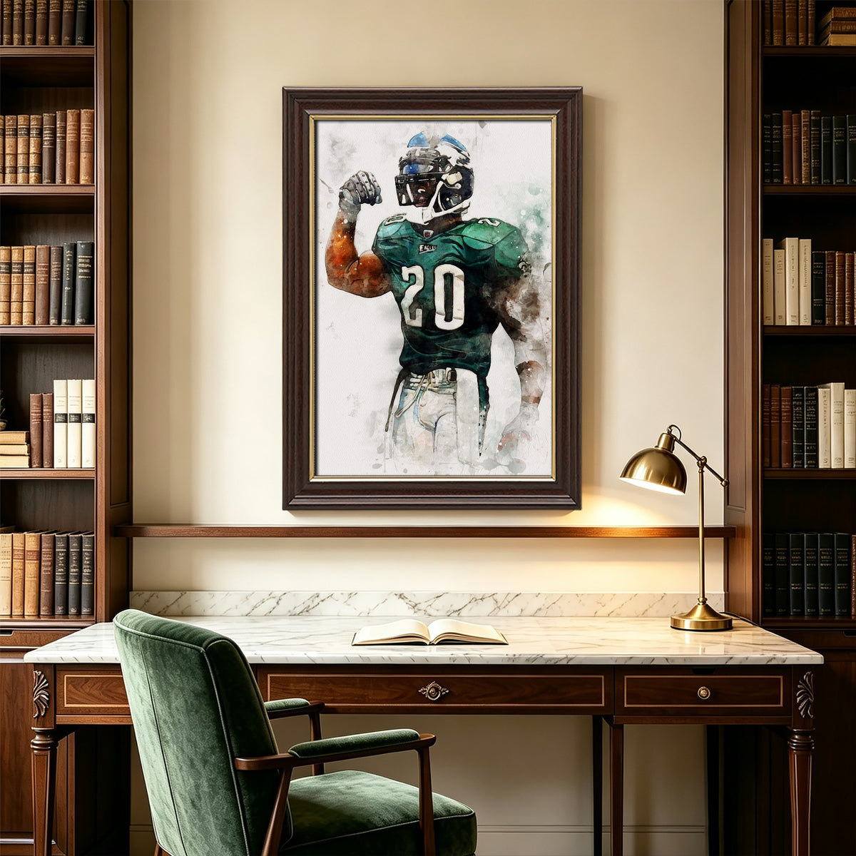 Brian Dawkins Art Poster 3 Canvas Wall Art Poster Decor Gift