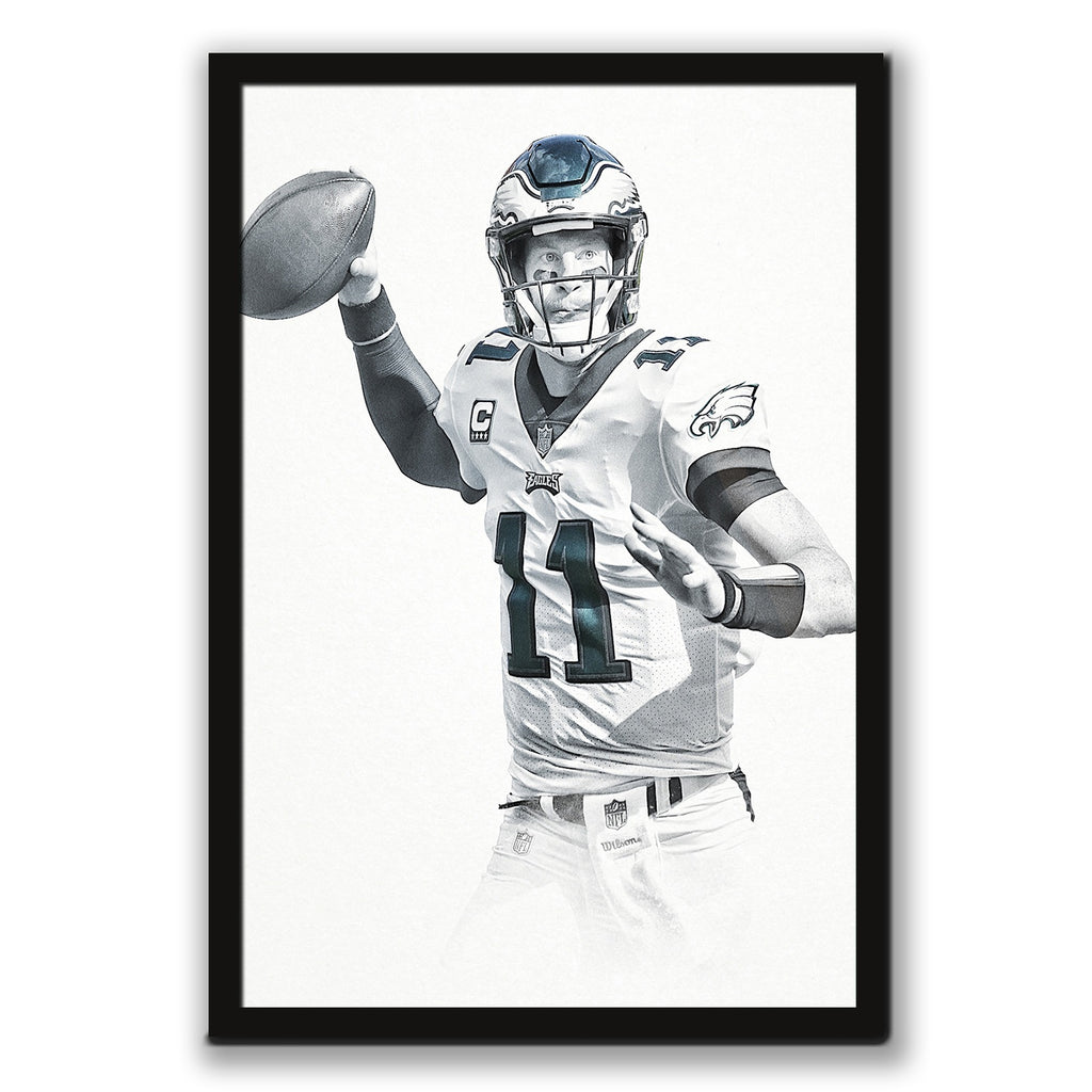 Carson Wentz Art Sports Decorative Poster School Dormitory 9 Canvas Wall Art Poster Decor Gift