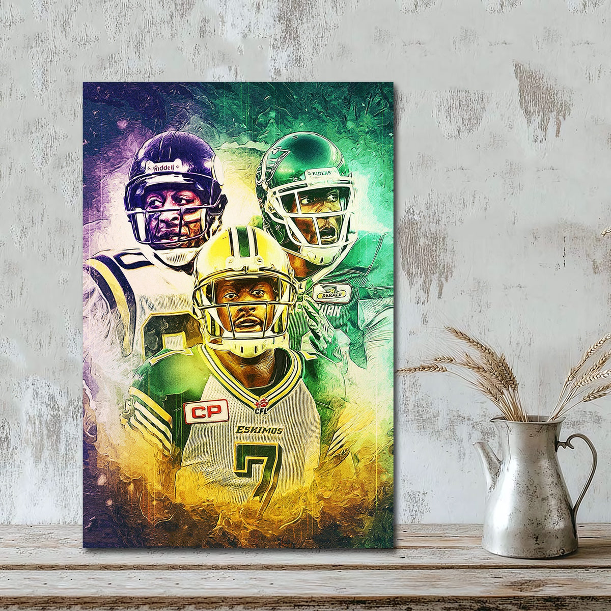 Cris Carter Duron Carter Kenny Stafford Art Sports Decorative Poster School Dormitory 4 Canvas Wall Art Poster Decor Gift