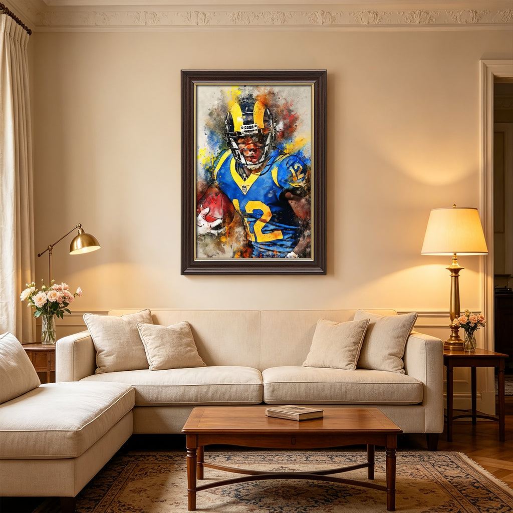 Brandin Cooks Celebrity Sports Art Poster School Dining Room Decoration 2 Canvas Wall Art Poster Decor Gift