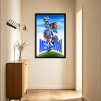 Calvin Johnson Celebrity Sports Art Poster School Dining Room Decoration 6 Canvas Wall Art Poster Decor Gift