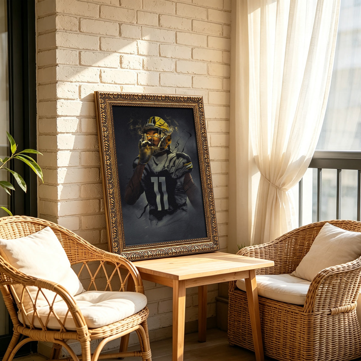 Chase Claypool Art Sports Decorative Poster School Dormitory 0 Canvas Wall Art Poster Decor Gift