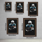 Christian McCaffrey Art Sports Decorative Poster School Dormitory 5 Canvas Wall Art Poster Decor Gift