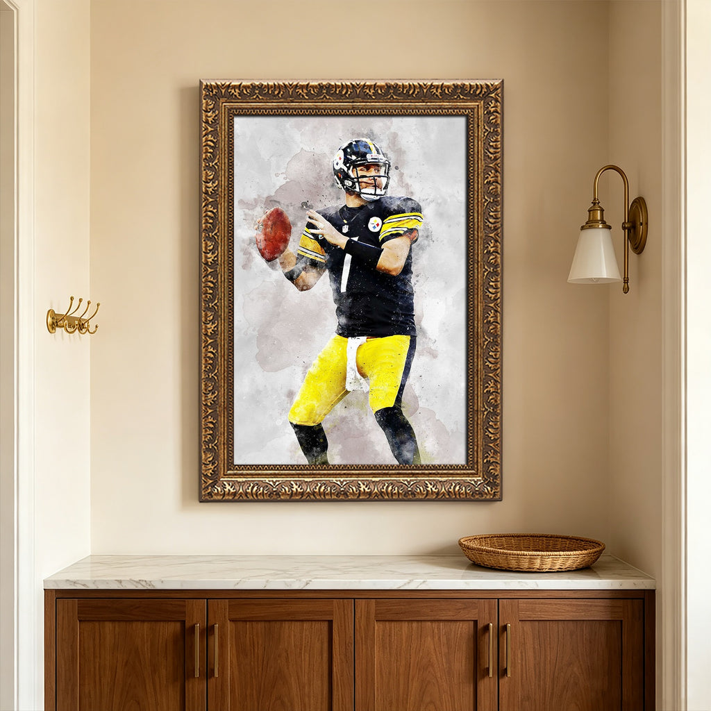 Ben Roethlisberger Celebrity Sports Art Poster School Dining Room Decoration 8 Canvas Wall Art Poster Decor Gift