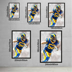 Clay Matthews Celebrity Sports Art Poster School Dining Room Decoration 3 Canvas Wall Art Poster Decor Gift