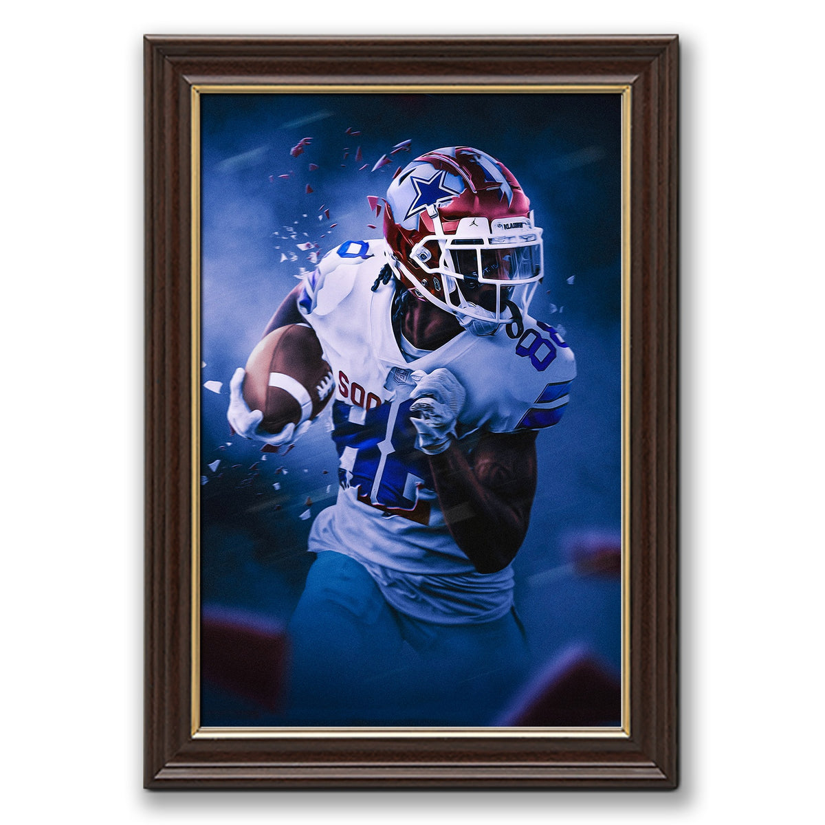 CeeDee Lamb Art Sports Decorative Poster School Dormitory 3 Canvas Wall Art Poster Decor Gift