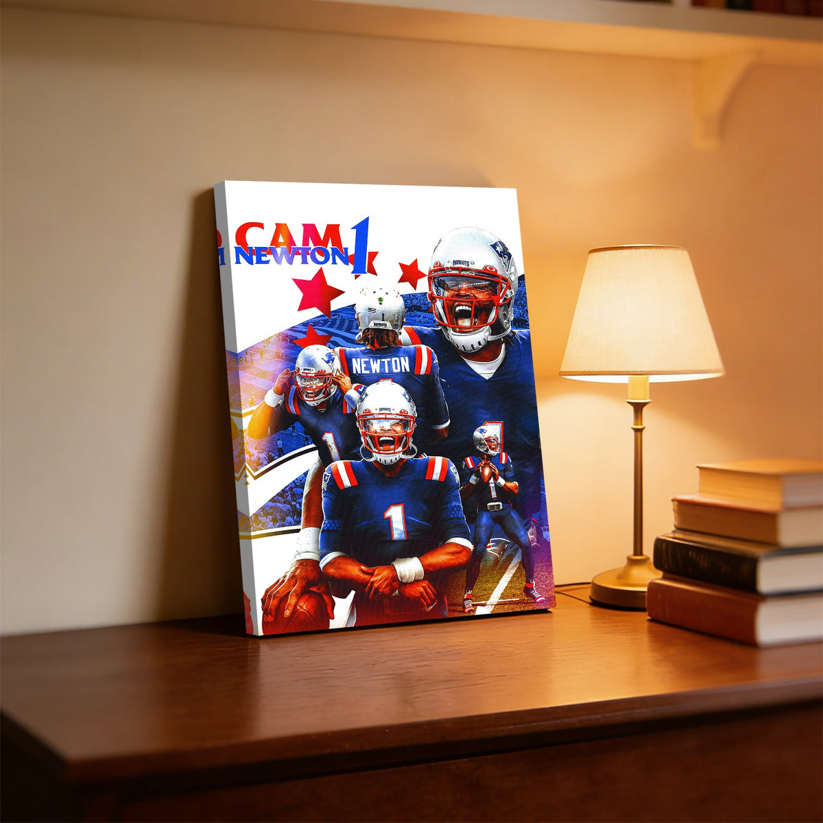Cam Newton Sports Celebrity Art Deco Poster 1 Canvas Wall Art Poster Decor Gift