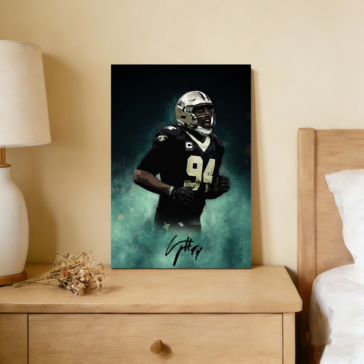 Cameron Jordan Celebrity Sports Art Poster School Dining Room Decoration 5 Canvas Wall Art Poster Decor Gift