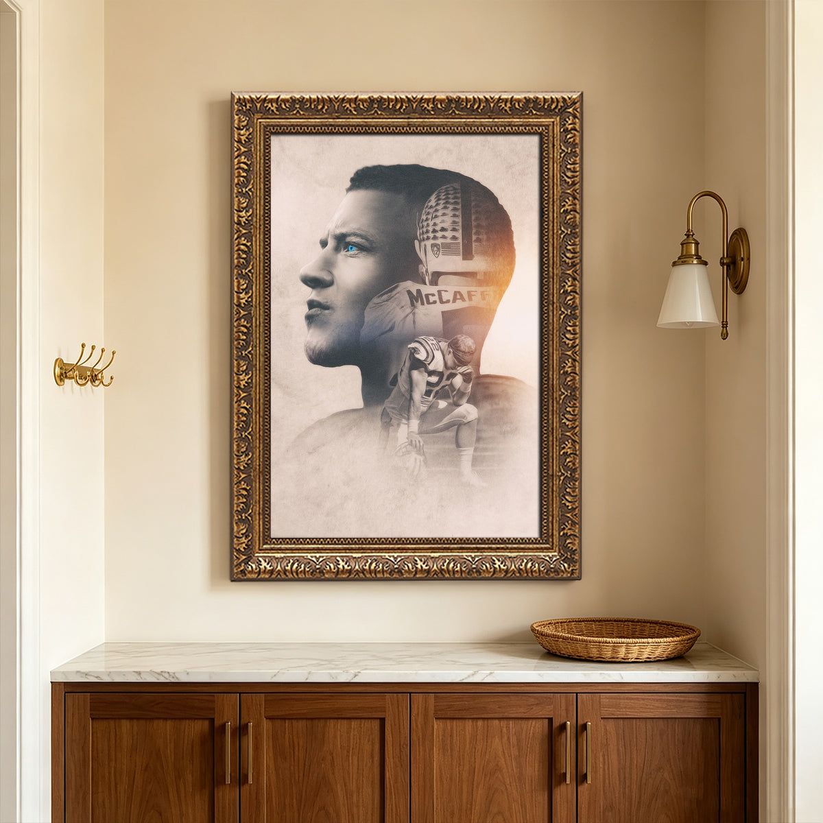 Christian McCaffrey Art Sports Decorative Poster School Dormitory 6 Canvas Wall Art Poster Decor Gift
