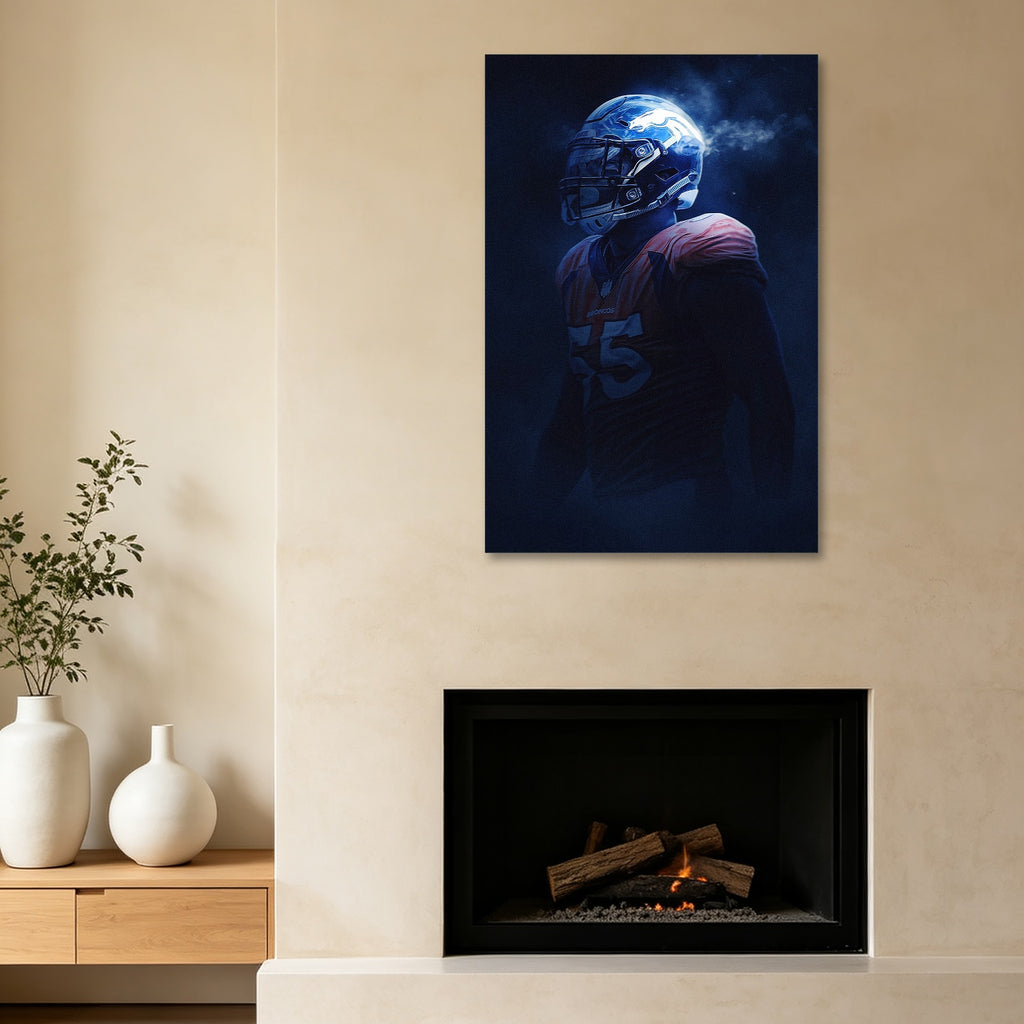 Bradley Chubb Art Sports Decorative Poster School Dormitory 8 Canvas Wall Art Poster Decor Gift