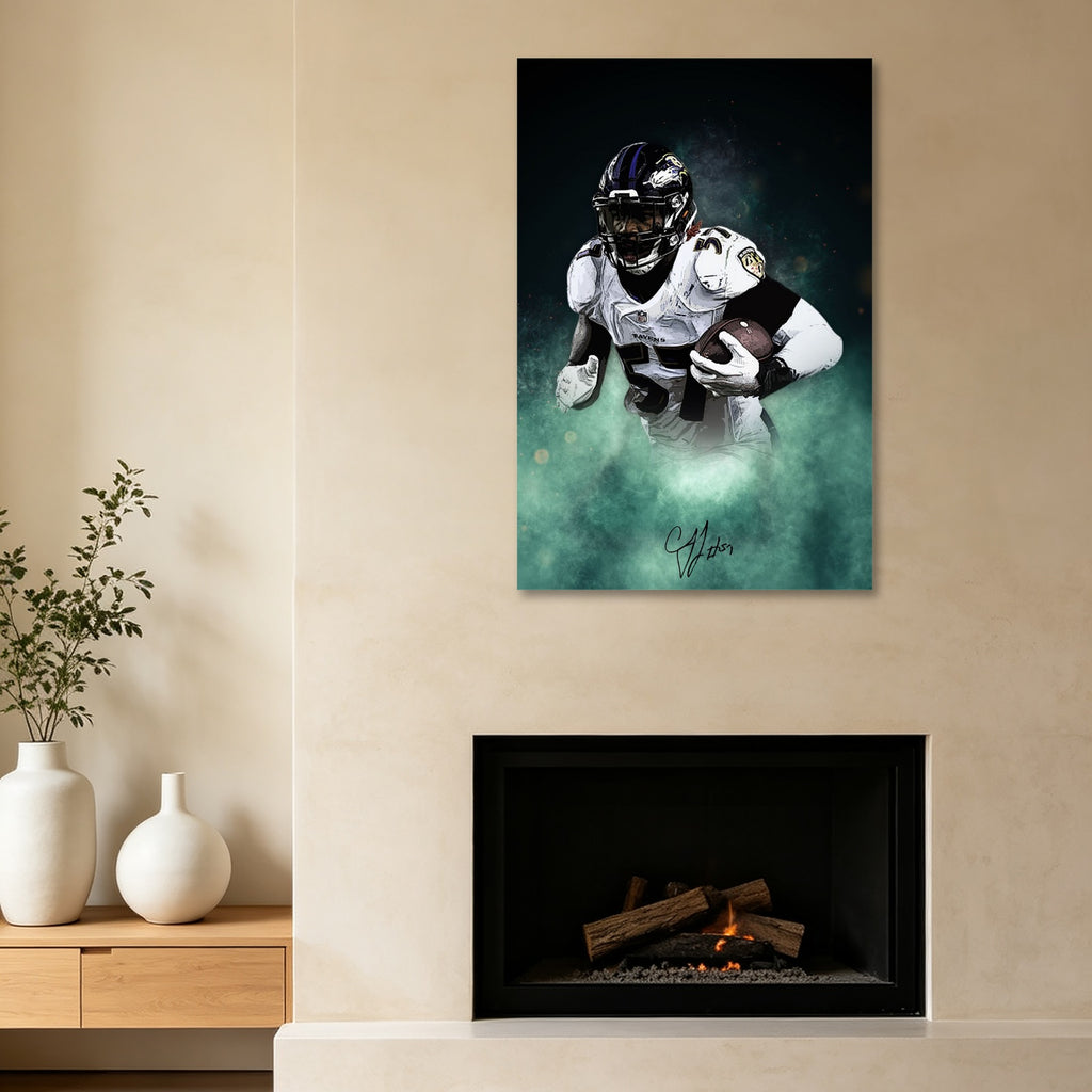 CJ Mosley Celebrity Sports Art Poster School Dining Room Decoration 8 Canvas Wall Art Poster Decor Gift