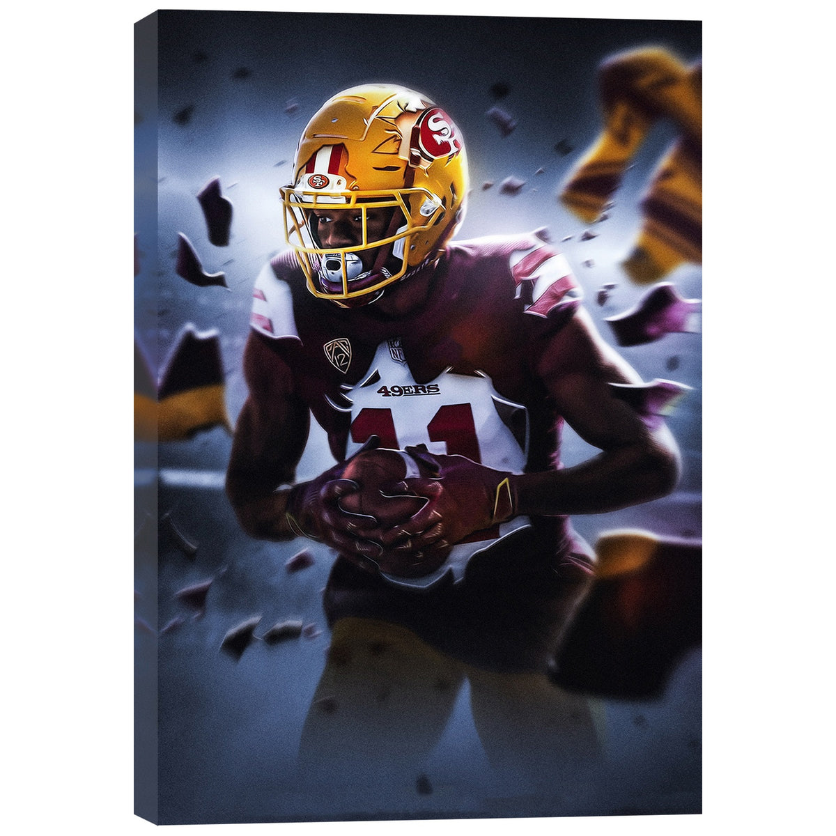 Brandon Aiyuk Art Sports Decorative Poster School Dormitory 1 Canvas Wall Art Poster Decor Gift