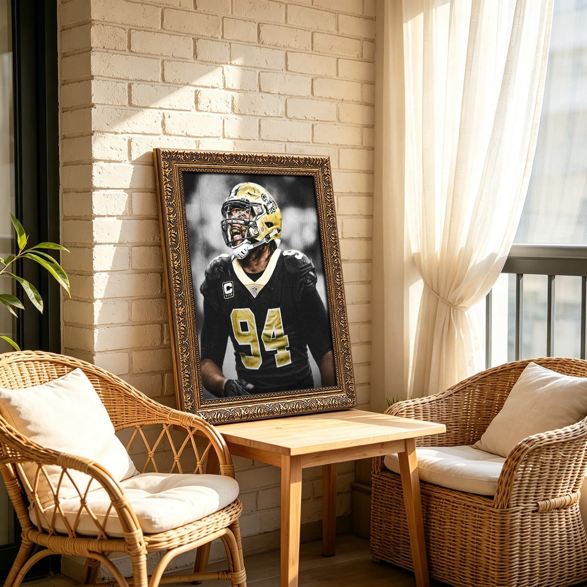 Cameron Jordan Celebrity Sports Art Poster School Dining Room Decoration 1 Canvas Wall Art Poster Decor Gift