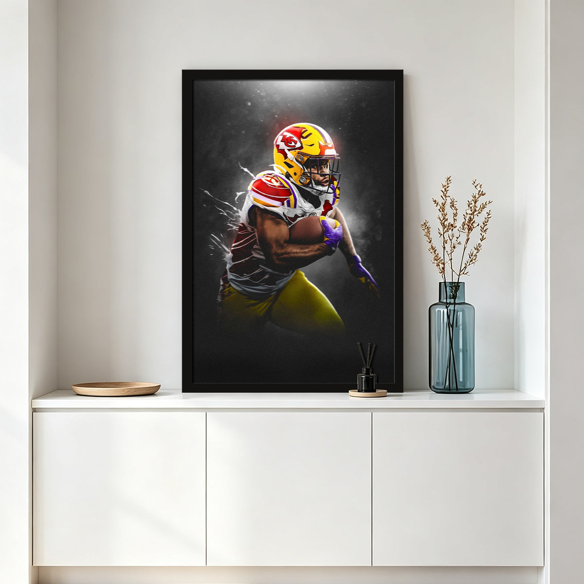 Clyde Edwards Helaire Art Sports Decorative Poster School Dormitory 3 Canvas Wall Art Poster Decor Gift