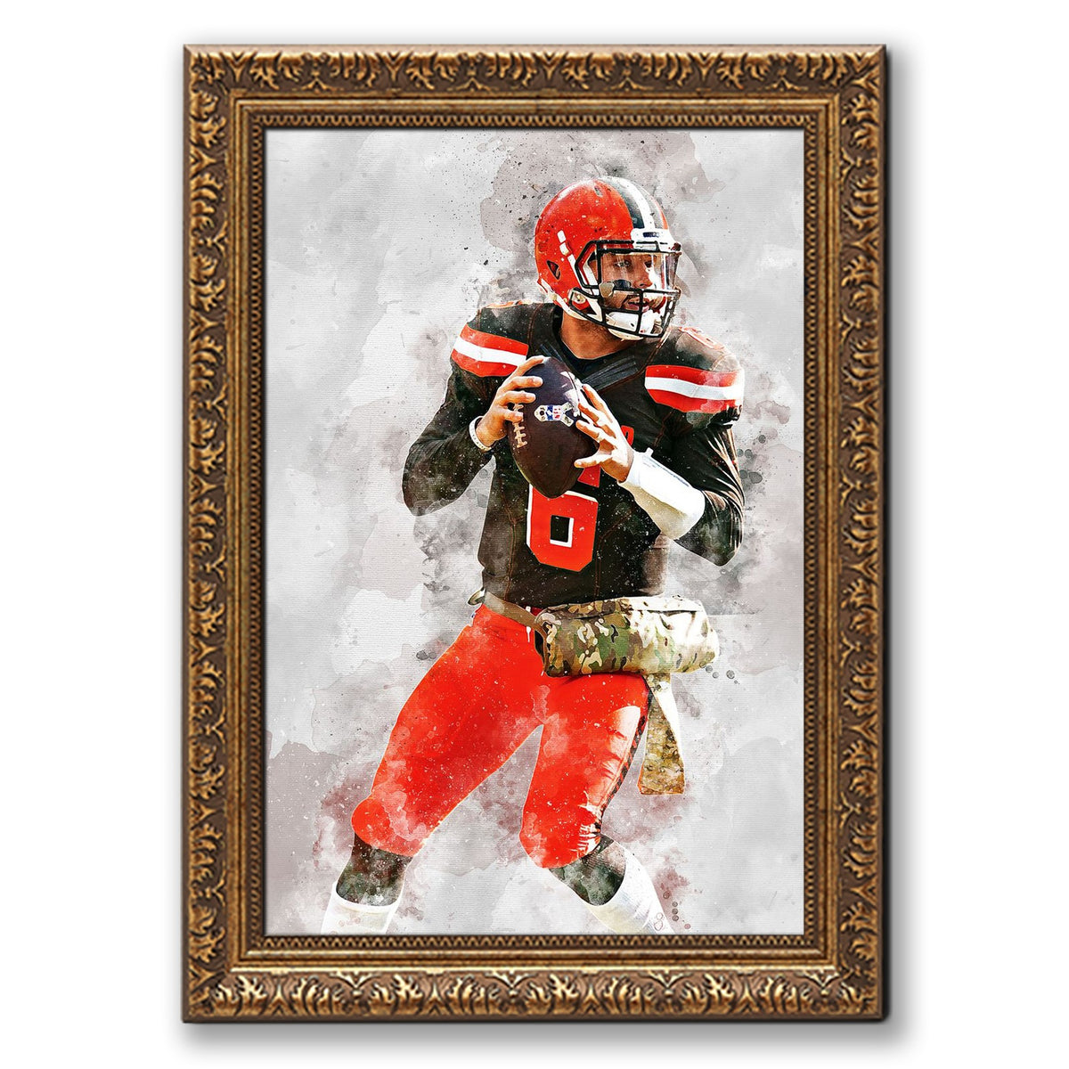 Baker Mayfield Celebrity Sports Art Poster School Dining Room Decoration 8 Canvas Wall Art Poster Decor Gift