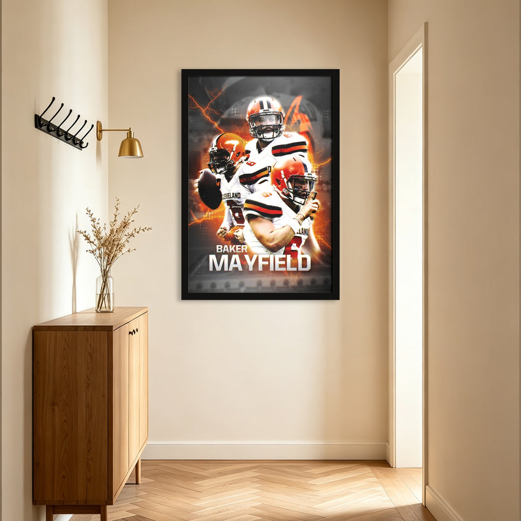 Baker Mayfield Sports Celebrity Art Deco Poster 10 Canvas Wall Art Poster Decor Gift