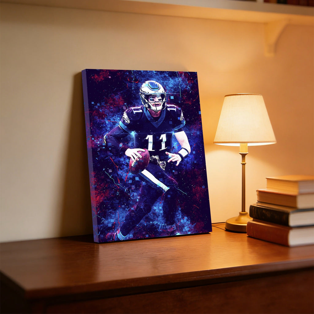 Carson Wentz Sports Celebrity Art Deco Poster 3 Canvas Wall Art Poster Decor Gift