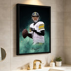 Ben Roethlisberger Celebrity Sports Art Poster School Dining Room Decoration 9 Canvas Wall Art Poster Decor Gift