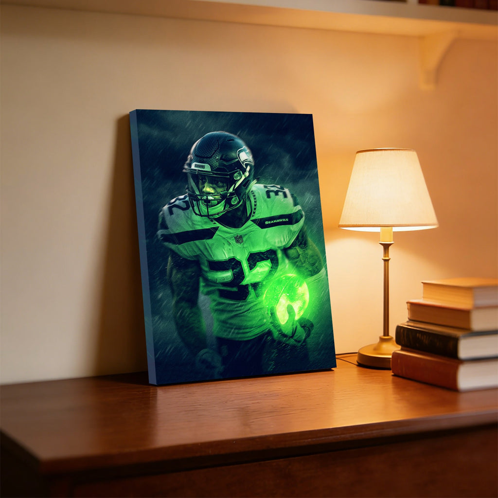 Chris Carson Art Sports Decorative Poster School Dormitory 3 Canvas Wall Art Poster Decor Gift
