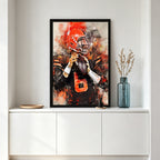 Baker Mayfield Celebrity Sports Art Poster School Dining Room Decoration 3 Canvas Wall Art Poster Decor Gift