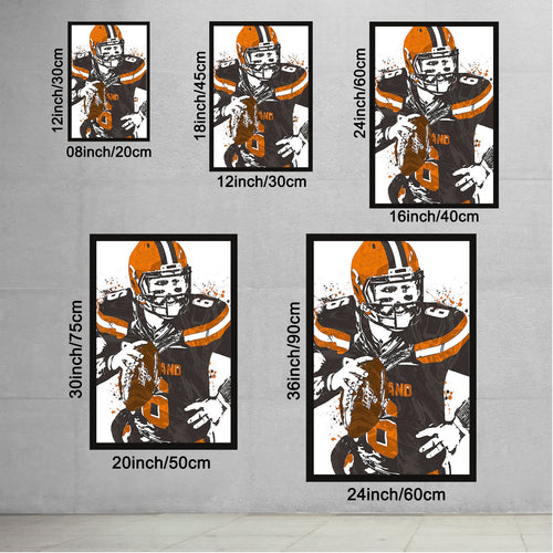 Baker Mayfield Celebrity Sports Art Poster School Dining Room Decoration 7 Canvas Wall Art Poster Decor Gift