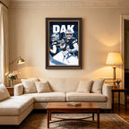 Dak Prescott Sports Celebrity Art Deco Poster 6 Canvas Wall Art Poster Decor Gift