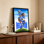 Calvin Johnson Celebrity Sports Art Poster School Dining Room Decoration 6 Canvas Wall Art Poster Decor Gift