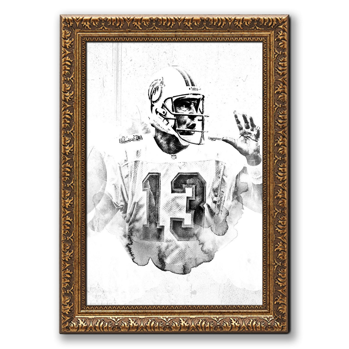 Dan Marino Art Sports Decorative Poster School Dormitory 2 Canvas Wall Art Poster Decor Gift