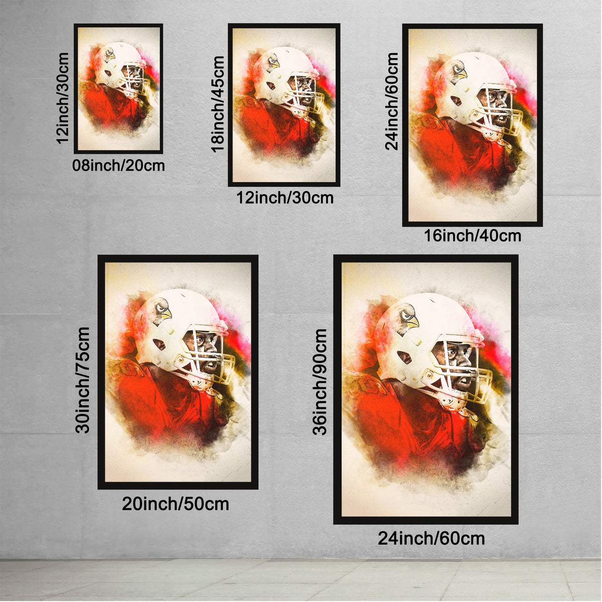 Chandler Jones Art Sports Decorative Poster School Dormitory 5 Canvas Wall Art Poster Decor Gift