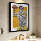 Ben Roethlisberger Sports Celebrity Art Deco Poster 1 Canvas Wall Art Poster Decor Gift