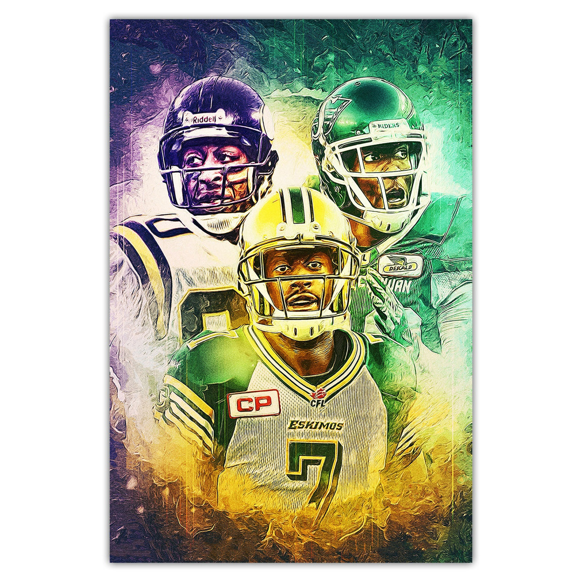 Cris Carter Duron Carter Kenny Stafford Art Sports Decorative Poster School Dormitory 4 Canvas Wall Art Poster Decor Gift