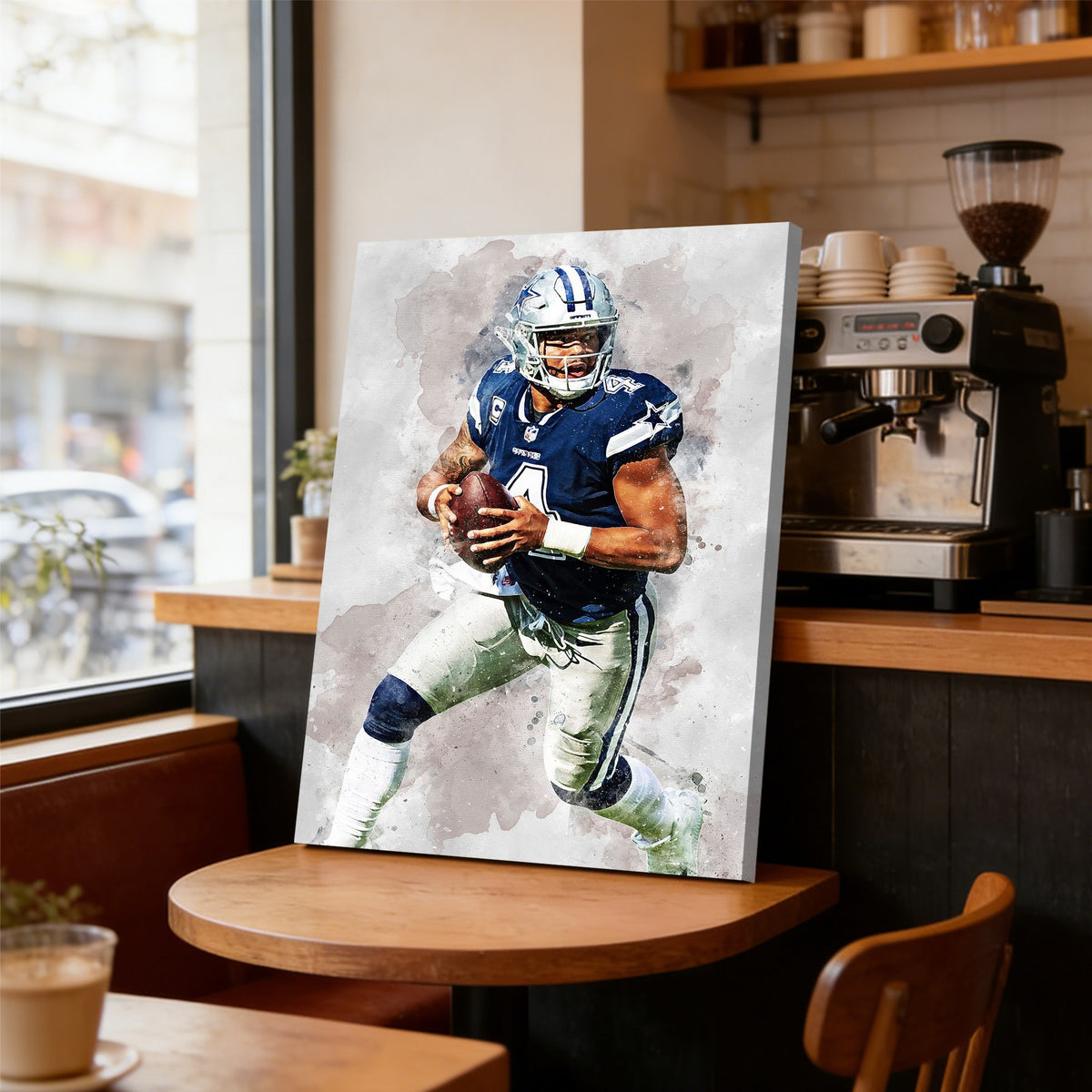 Dak Prescott 1Celebrity Sports Art Poster School Dining Room Decoration 0 Canvas Wall Art Poster Decor Gift