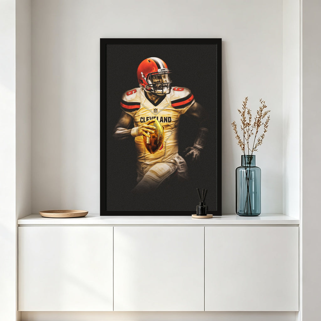 Baker Mayfield Art Sports Decorative Poster School Dormitory 1 Canvas Wall Art Poster Decor Gift