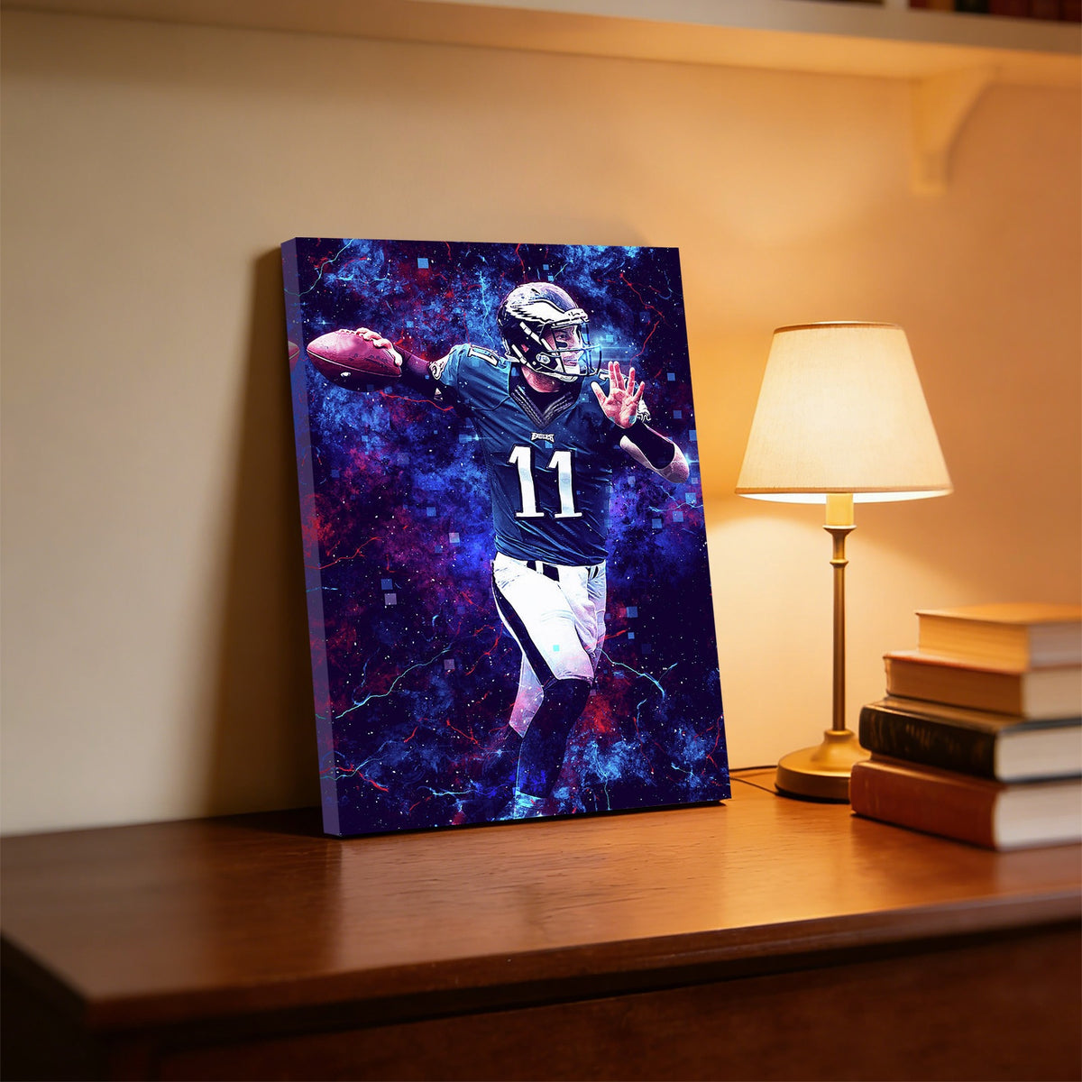 Carson Wentz Sports Celebrity Art Deco Poster 2 Canvas Wall Art Poster Decor Gift