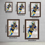 Clay Matthews Celebrity Sports Art Poster School Dining Room Decoration 3 Canvas Wall Art Poster Decor Gift