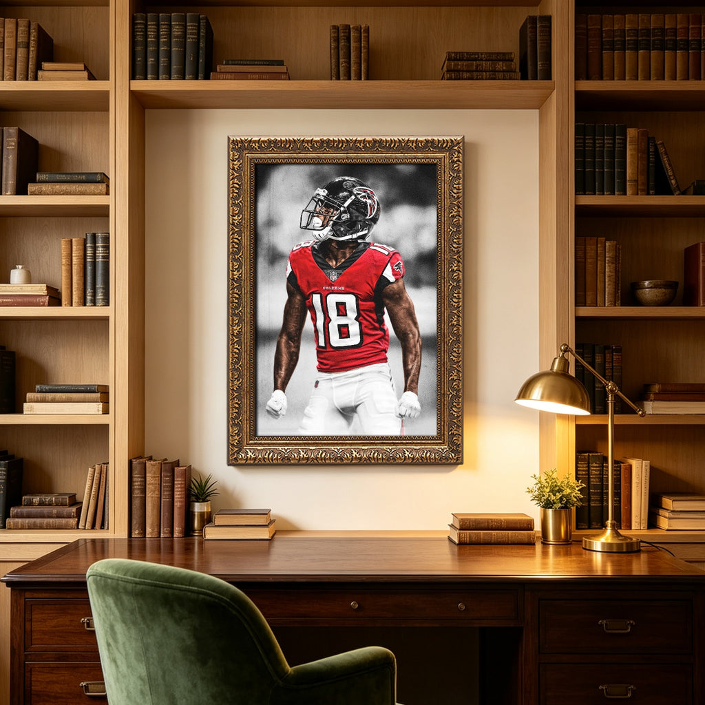 Calvin Ridley Art Sports Decorative Poster School Dormitory 9 Canvas Wall Art Poster Decor Gift