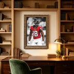 Calvin Ridley Art Sports Decorative Poster School Dormitory 9 Canvas Wall Art Poster Decor Gift