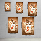 Baker Mayfield Sports Celebrity Art Deco Poster 11 Canvas Wall Art Poster Decor Gift