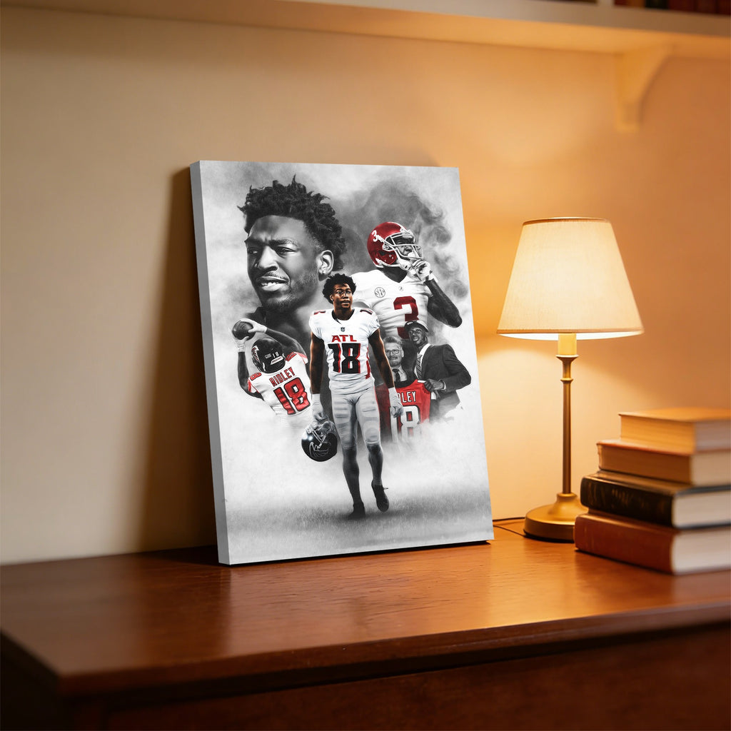 Calvin Ridley Art Sports Decorative Poster School Dormitory 8 Canvas Wall Art Poster Decor Gift