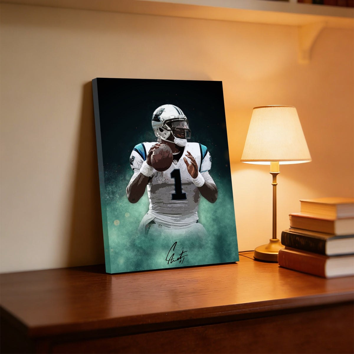 Cam Newton Celebrity Sports Art Poster School Dining Room Decoration 4 Canvas Wall Art Poster Decor Gift
