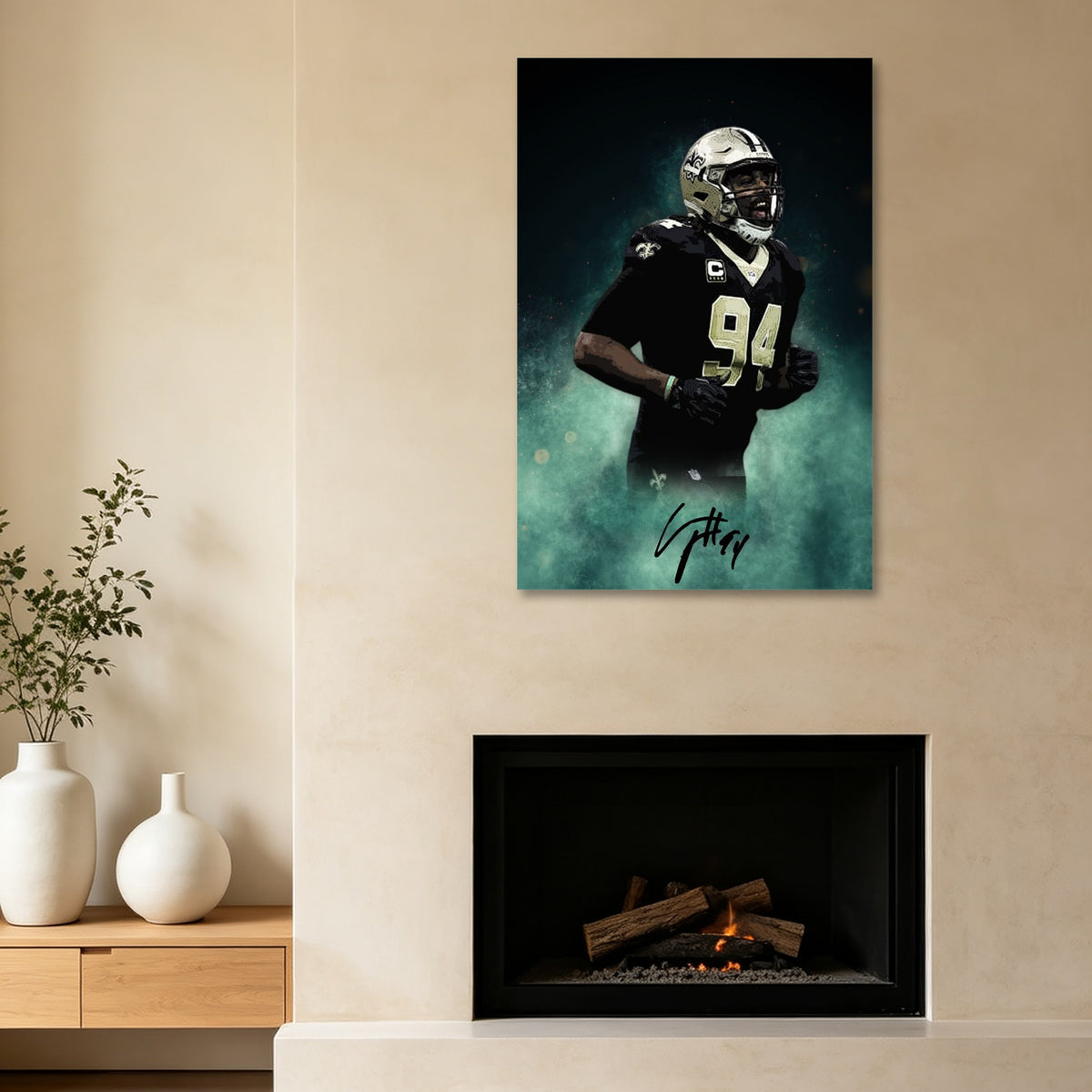 Cameron Jordan Celebrity Sports Art Poster School Dining Room Decoration 5 Canvas Wall Art Poster Decor Gift