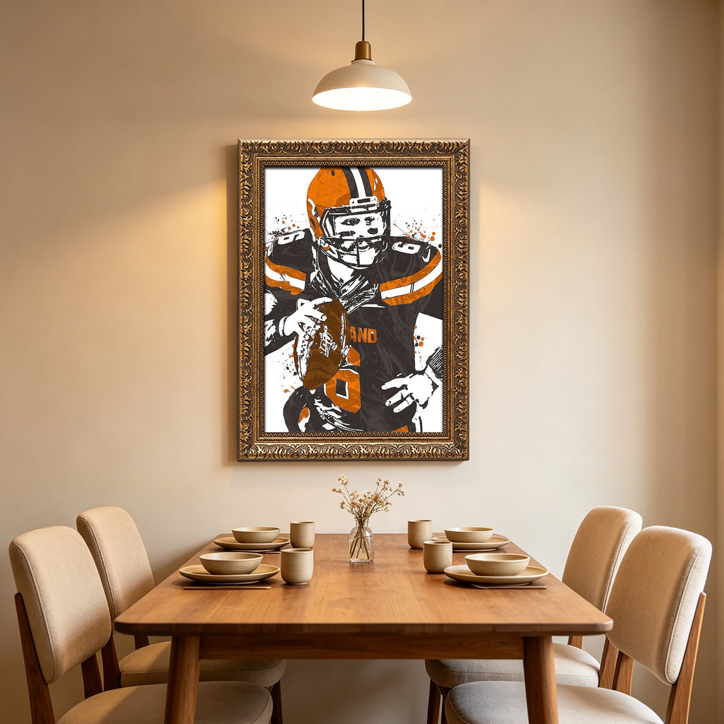 Baker Mayfield Art Poster 1 Canvas Wall Art Poster Decor Gift