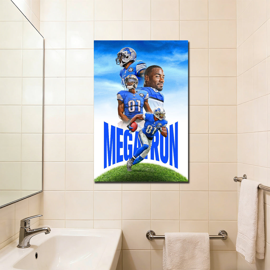 Calvin Johnson Celebrity Sports Art Poster School Dining Room Decoration 6 Canvas Wall Art Poster Decor Gift